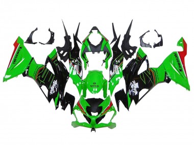 Carena Moto Kawasaki ZX6R 2019-2022 - Verde Nero Lucido Rosso Sconto