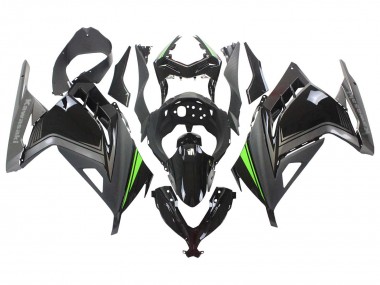 Carena Moto Kawasaki EX300 2013-2024 - Nero Lucido Nero Opaco Verde Sconto