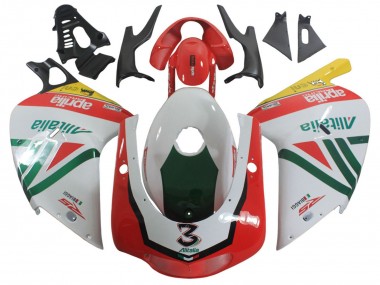 Carena Moto Aprilia RS125 2000-2005 - Bianco Giallo Verde Nero Alitalia 3 Sconto