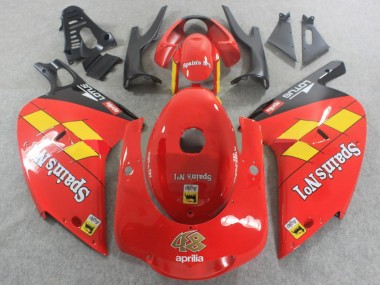 Carena Moto Aprilia RS125 2000-2005 - Rosso Giallo Nero Spains No1 Sconto