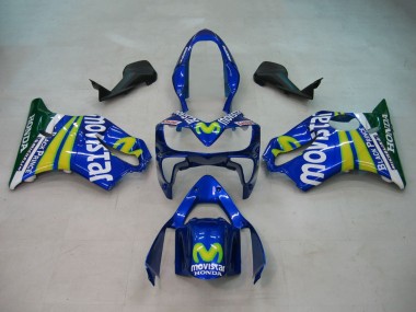 Carena Moto Honda CBR600 F4i 2004-2007 - Blu Giallo Verde MoviStar Sconto