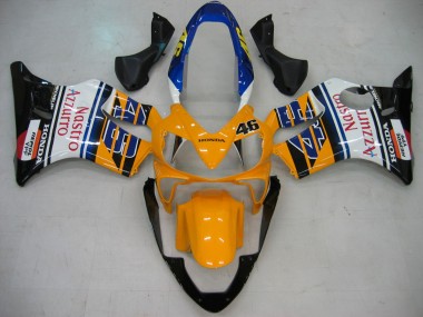 Carena Moto Honda CBR600 F4i 2004-2007 - Giallo Blu Bianco Nero Nastro Azzurro Sconto