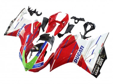 Carena Moto Ducati Panigale 899/1199 2011-2014 - Bianco Rosso Verde Blu Nero Lucido Flex-Box Sconto