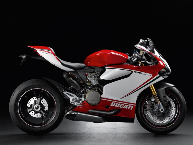 Carena Moto Ducati 1199 2011-2014 - Bianco Rosso Verde Nero Lucido