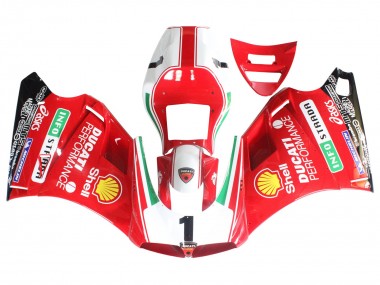 Carena Moto Ducati 748/916/996/998 1993-2005 - Bianco Rosso Giallo Verde Nero Lucido Performance Sconto