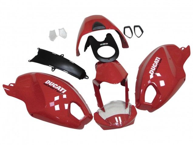 Carena Moto Ducati Monster 696 796 1100 1100S 2008-2012 - Rosso Bianco