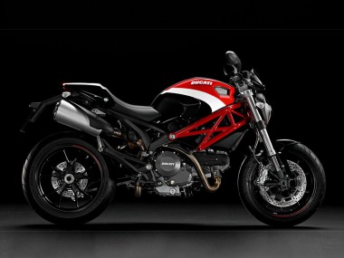 Carena Moto Ducati Monster 696 796 1100 1100S 2008-2012 - Bianco Rosso Sconto