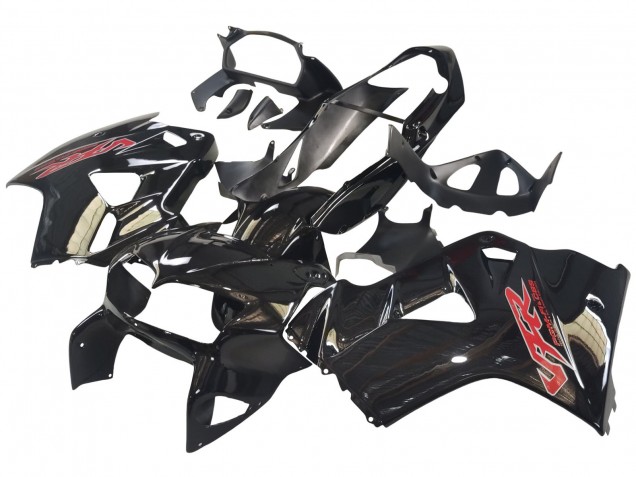 Carena Moto Honda VFR 800 1998-2001 - Nero Lucido Rosso Decal