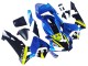 Carena Moto Honda CBR600RR 2003-2004 - Blu Neon Giallo Nero Lucido Squalo