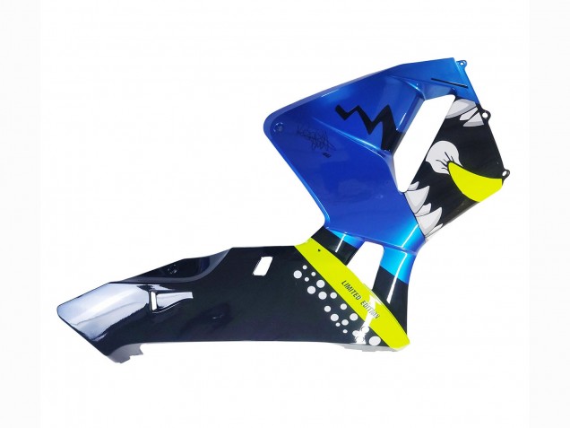 Carena Moto Honda CBR600RR 2003-2004 - Blu Neon Giallo Nero Lucido Squalo