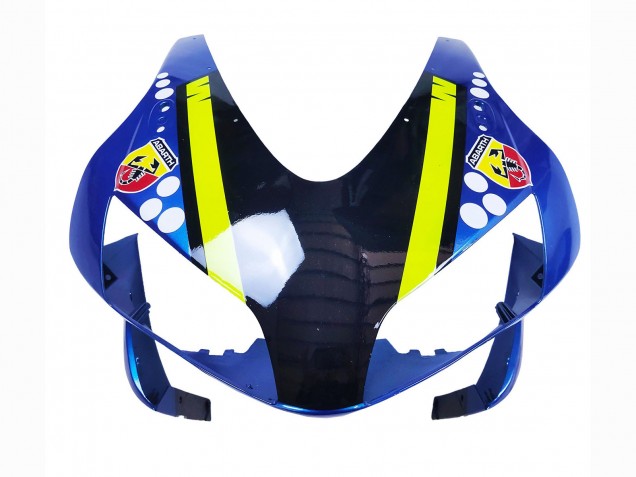 Carena Moto Honda CBR600RR 2003-2004 - Blu Neon Giallo Nero Lucido Squalo