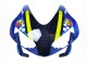 Carena Moto Honda CBR600RR 2003-2004 - Blu Neon Giallo Nero Lucido Squalo