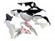 Carena Moto Honda CBR600RR 2007-2008 - Bianco Fiore di Ciliegio Nero Lucido Diviso