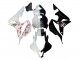 Carena Moto Honda CBR600RR 2007-2008 - Bianco Fiore di Ciliegio Nero Lucido Diviso