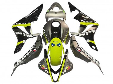 Carena Moto Honda CBR600RR 2007-2008 - Grigio Fluorescent Giallo Squalo Sconto