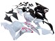 Carena Moto Honda CBR600RR 2009-2012 - Bianco Fiore di Ciliegio Nero Lucido