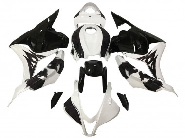 Carena Moto Honda CBR600RR 2009-2012 - Bianco Nero Lucido Sconto