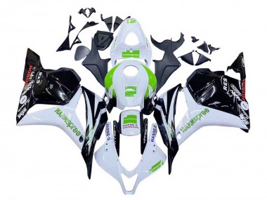 Carena Moto Honda CBR600RR 2009-2012 - Bianco Verde Nero Lucido Hannspree Sconto