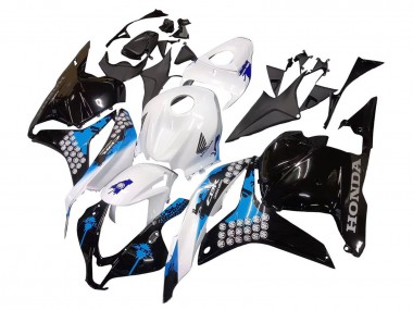 Kit Carena Moto Completo Honda CBR600RR 2009-2012 - Bianco Blu Nero Lucido Sconto