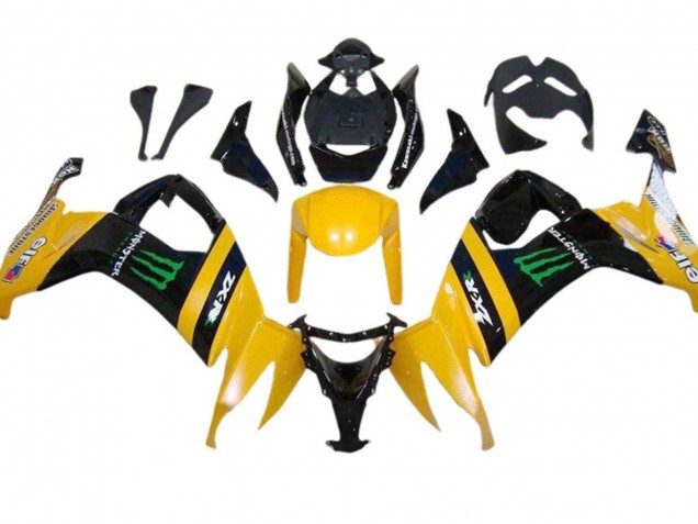 Carena Moto Kawasaki ZX10R 2008-2010 - Giallo Nero Verde Mostro