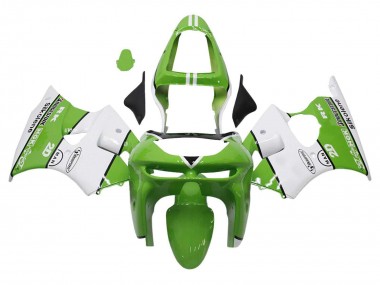 Carena Moto Kawasaki ZX6R 1998-1999 - Verde Bianco Nero Silkolene Bridgestone Sconto
