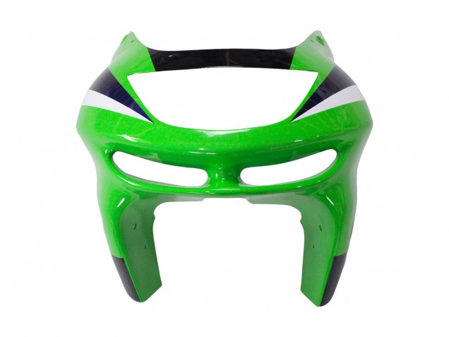 Carena Moto Kawasaki ZX6R 1998-1999 - Verde Bianco Blu Scuro Argento