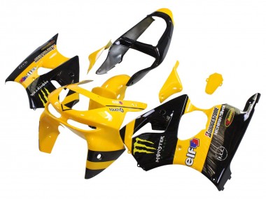 Carena Moto Kawasaki ZX6R 1998-1999 - Giallo Nero Mostro Elf Bridgestone Sconto
