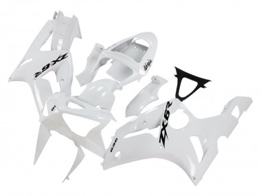 Carena Moto Kawasaki ZX6R 2003-2004 - Bianco Nero Decals Sconto