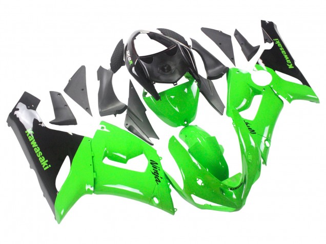 Carena Moto Kawasaki ZX6R 2005-2006 - Verde Nero Ninja