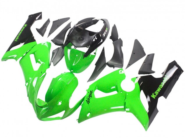 Carena Moto Kawasaki ZX6R 2005-2006 - Verde Nero Ninja