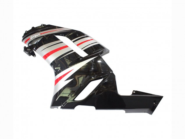 Carena Moto Kawasaki ZX6R 2007-2008 - Nero Argento Rosso Ninja