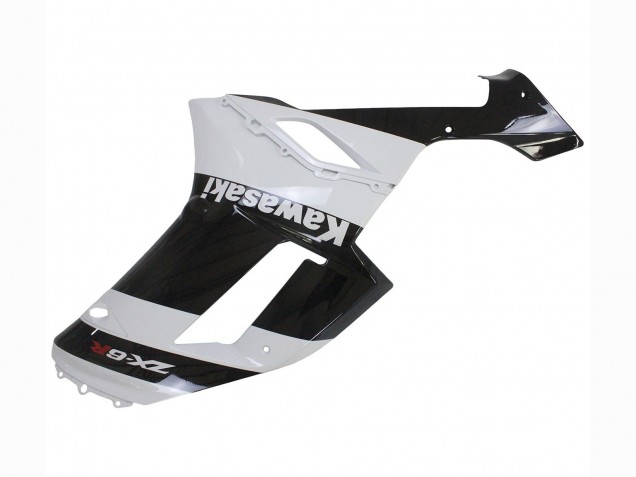 Carena Moto Kawasaki ZX6R 2007-2008 - Bianco Nero