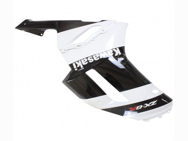 Carena Moto Kawasaki ZX6R 2007-2008 - Bianco Nero
