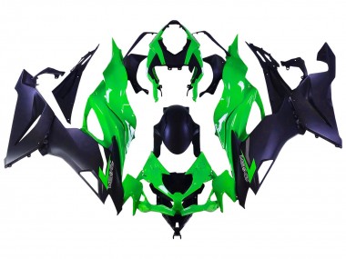 Carena Moto Kawasaki ZX6R 2019-2022 - Verde Nero Opaco Sconto