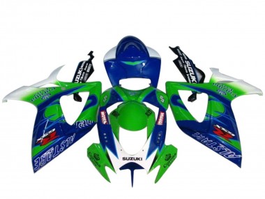 Carena Moto Suzuki GSXR 600 / GSXR 750 2004-2005 - Bianco Blu Verde Sconto