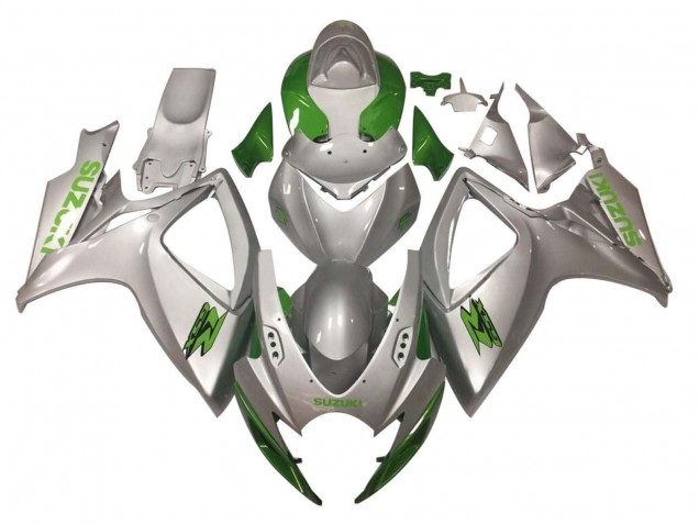 Carena Moto Suzuki GSXR 600 / GSXR 750 2006-2007 - Argento Verde