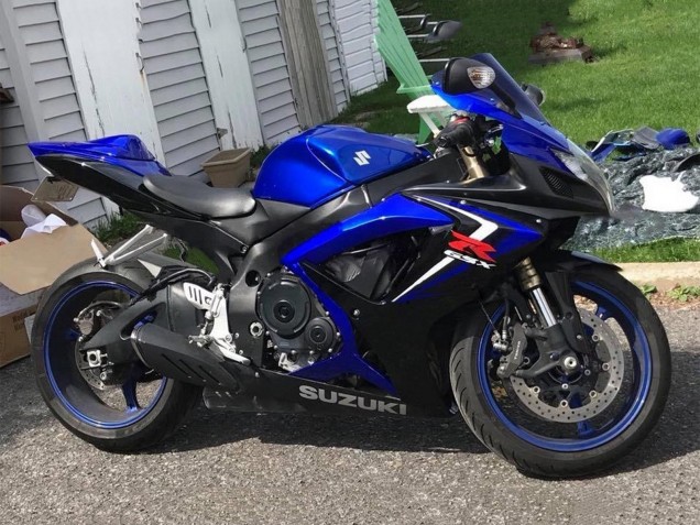 Carena Moto Suzuki GSXR 600 / GSXR 750 2006-2007 - Blu Nero Rosso