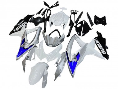 Carena Moto Suzuki GSXR 600 / GSXR 750 2008-2010 - Bianco Argento Blu Nero Sconto