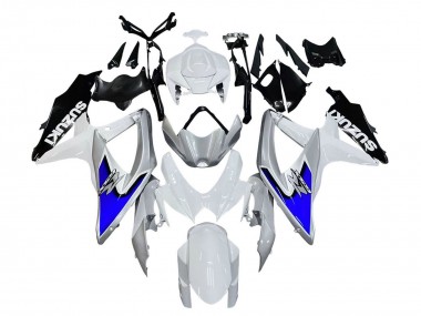 Carena Moto Suzuki GSXR 600 / GSXR 750 2008-2010 - Bianco Argento Blu Nero Sconto