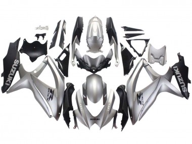 Carena Moto Suzuki GSXR 600 / GSXR 750 2008-2010 - Argento Nero Opaco Sconto