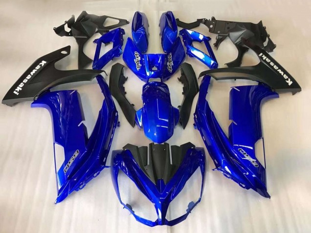 Carena Moto Kawasaki EX650 2012-2016 - Blu Nero Opaco