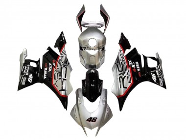 Carena Moto Yamaha YZF R3/R25 2019-2021 - Argento Rosso Nero 46 Sconto