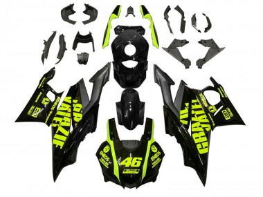 Carena Moto Yamaha YZF R3/R25 2022-2024 - Nero Verde ENEOS 46 Sconto