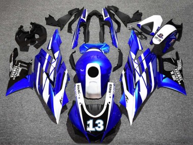Carena Moto Yamaha YZF R3/R25 2022-2024 - Blu Bianco Nero Petronas Yamalube 13 Sconto