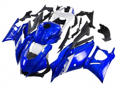 Carena Moto Yamaha YZF R3/R25 2022-2024 - Blu Bianco Nero Opaco Sconto