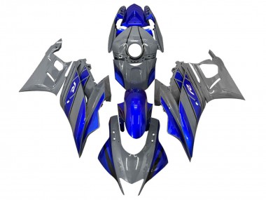 Carena Moto Yamaha YZF R3/R25 2022-2024 - Grigio Scuro Blu Sconto
