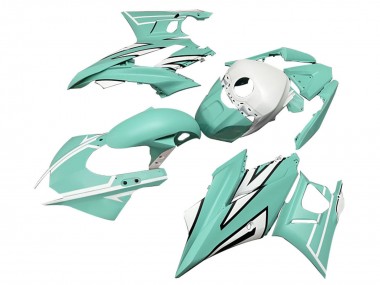 Carena Moto Yamaha YZF R3/R25 2022-2024 - Verde Chiaro Bianco Nero Banda Sconto