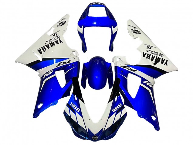 Carena Moto Yamaha YZF 1000 R1 1998-1999 - Bianco Blu Nero