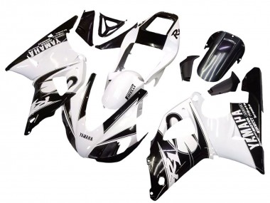 Carena Moto Yamaha YZF 1000 R1 1998-1999 - Bianco Nero Lucido Sconto