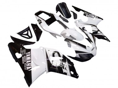 Carena Moto Yamaha YZF 1000 R1 1998-1999 - Bianco Nero Lucido Sconto